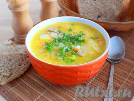 Рассольник с квашеной капустой и перловкой