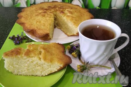 Манник на кефире с майонезом