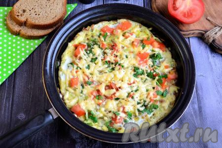 Фриттата с овощами и сыром