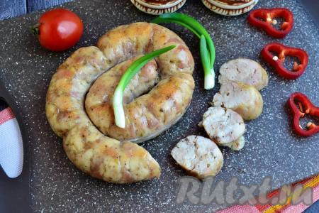 Рецепт домашней куриной колбасы в кишке 