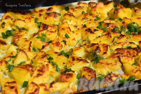 Рецепт картофеля в молоке в духовке