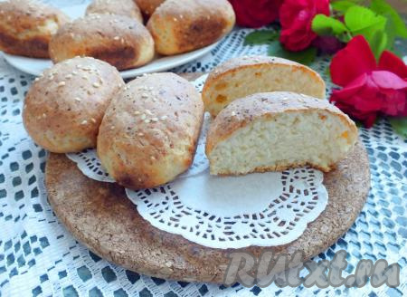 Творожные булочки без дрожжей в духовке