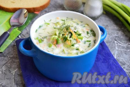 Окрошка с капустой