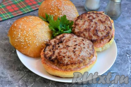 Рецепт котлет для бургеров из фарша свинины 