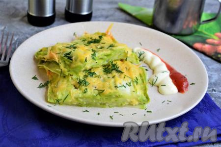 Кабачки с сыром в микроволновке