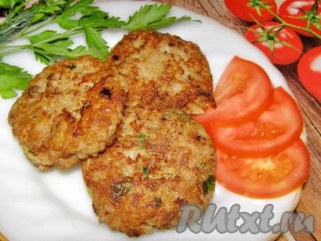 Котлеты из фарша с рисом на сковороде