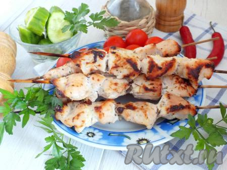  Куриный шашлык в кефире в духовке
