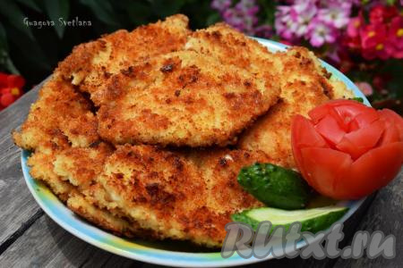 Шницель из куриного филе