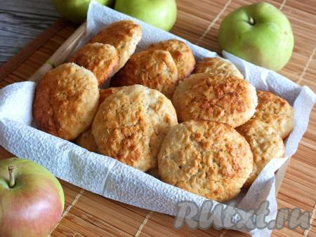 Печенье из творога и овсяных хлопьев