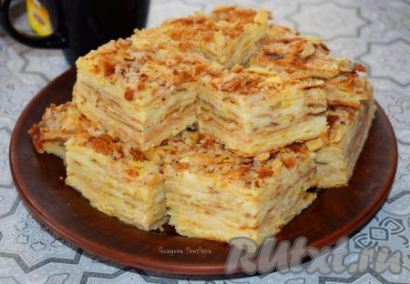Рецепт вкусного торта "Наполеон" в домашних условиях