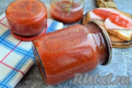 Томатный соус с яблоками на зиму 
