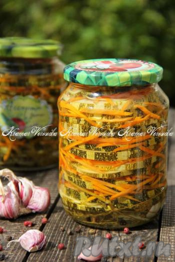 Кабачки, маринованные с морковью на зиму