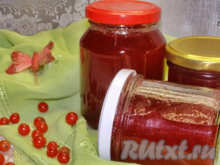 Желе из красной смородины без желатина на зиму 