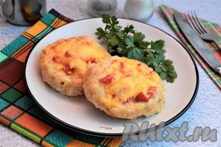Гнёзда из куриного фарша в духовке