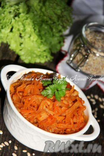 Капуста с перловкой в мультиварке