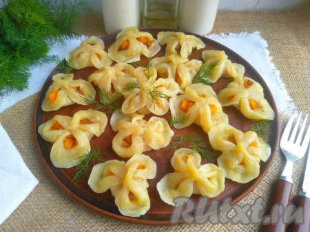 Манты с тыквой без мяса