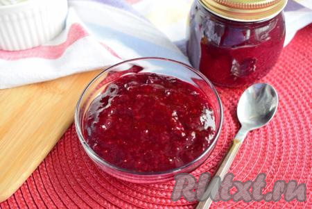 Конфитюр из чёрной смородины с крахмалом