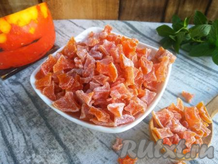 Цукаты из тыквы с лимонной кислотой