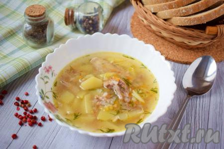 Куриный суп с гречкой и картошкой
