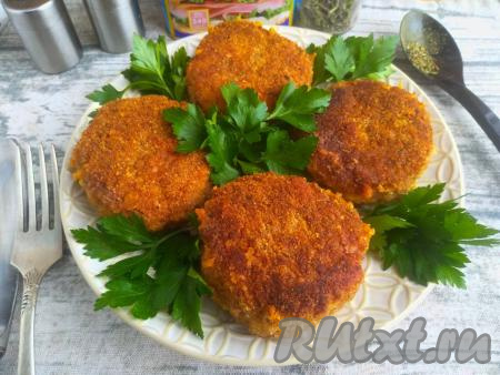 Куриные котлеты с сыром в панировке