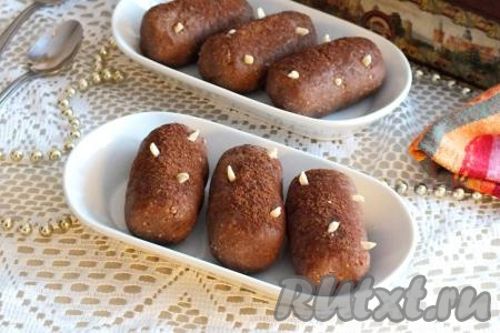 Пирожное "Картошка" из печенья со сгущёнкой и какао