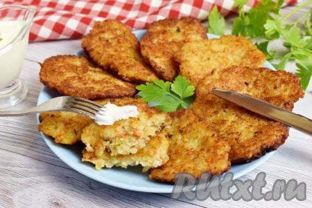 Картофельные драники с салом