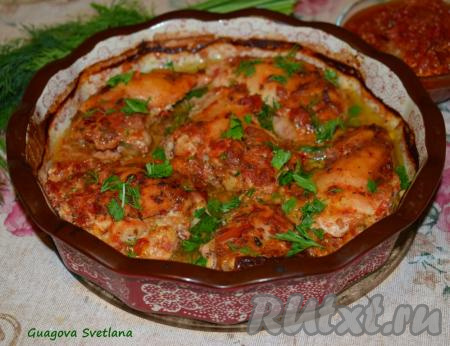 Бескостные куриные бёдра в духовке
