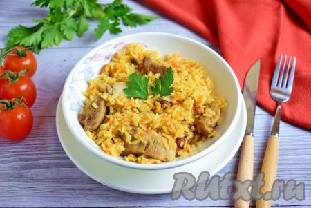 Свинина с рисом в мультиварке