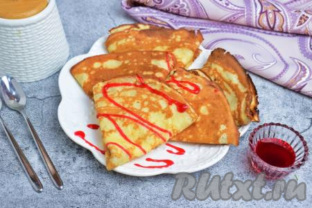 Блины на кефире без дрожжей
