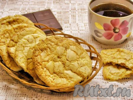 Домашнее печенье с шоколадной крошкой