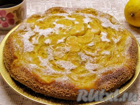 Пирог с мандаринами на молоке в духовке