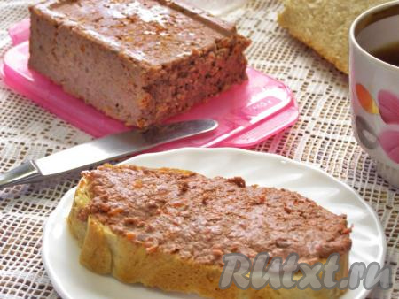 Печёночный паштет из свиной печени в домашних условиях