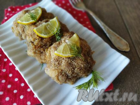 Рубленные котлеты из куриного филе в духовке
