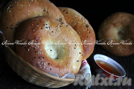 Узбекские лепёшки на дрожжах в духовке