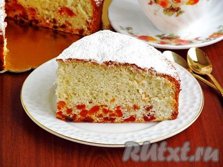 Бисквит с курагой