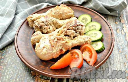 Куриные ножки в сметане в мультиварке