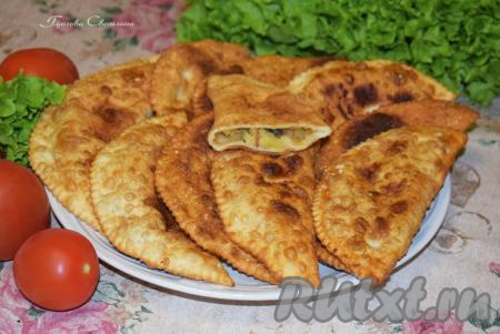 Постные чебуреки с картошкой и грибами