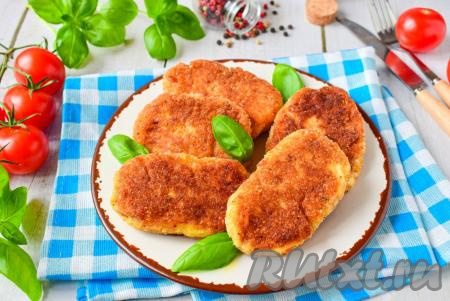 Рыбные котлеты с плавленным сыром