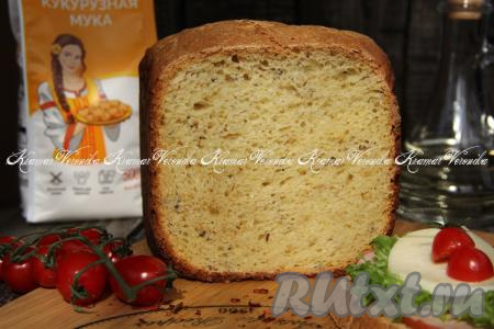 Кукурузный хлеб в хлебопечке