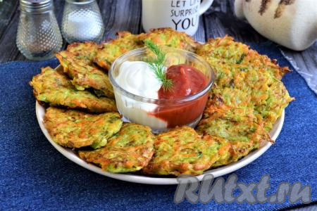 Оладьи из кабачков и моркови