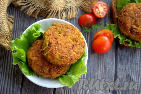 Овощные котлеты из кабачков, моркови и картофеля