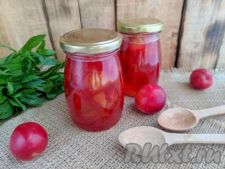Варенье из красной алычи без косточек