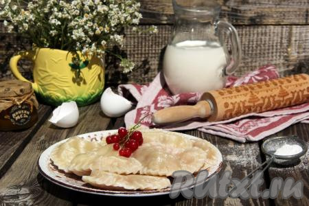 Вареники с красной смородиной