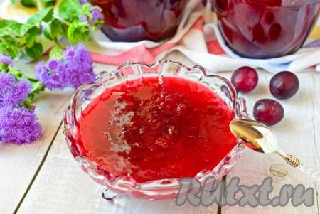 Варенье из синих слив без косточек