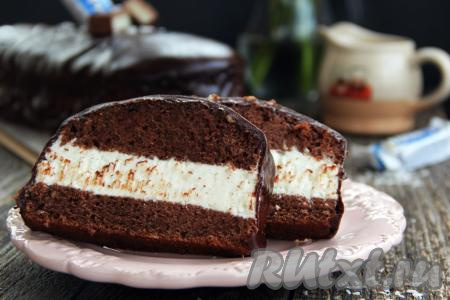 Торт "Баунти" с кокосовой стружкой