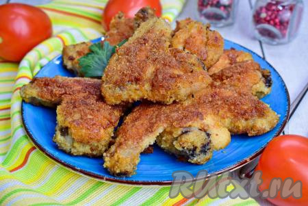Куриные крылышки с хрустящей корочкой на сковороде