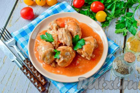 Подлива из курицы с томатной пастой