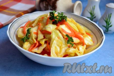 Маринованная капуста по-корейски быстрого приготовления