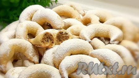 Песочное печенье с грецкими орехами