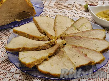 Буженина в горчице в фольге в духовке